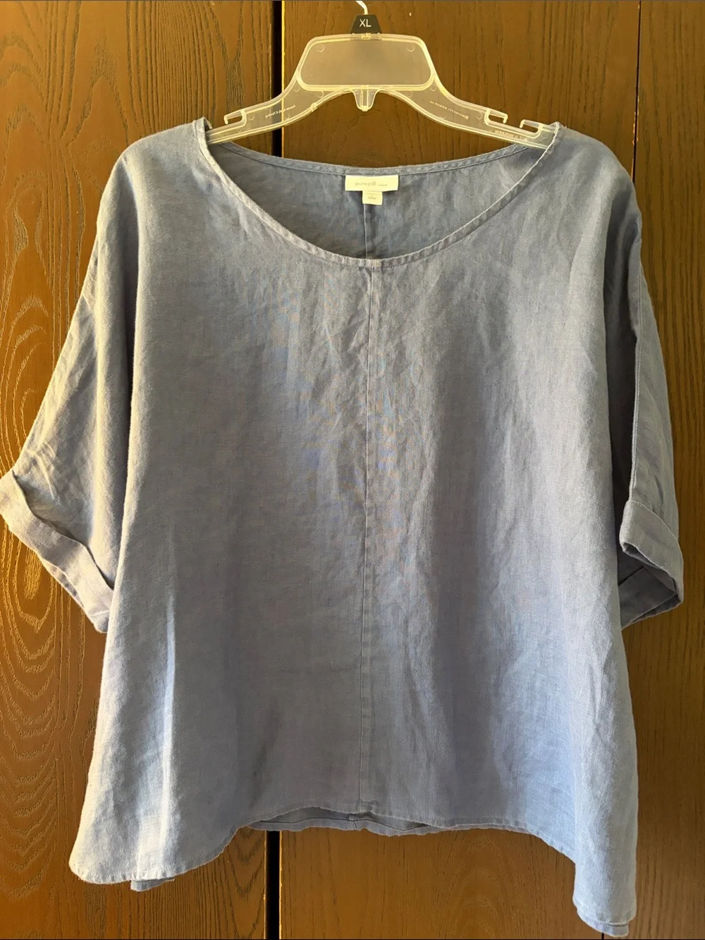 J Jill 2 pc, Relaxed Linen Tunic Top and capris(M) in Light Periwinkle. Top/L.
